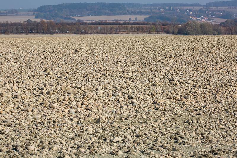 Česká Skalice, nebývalé sucho na přehradě Rozkoš