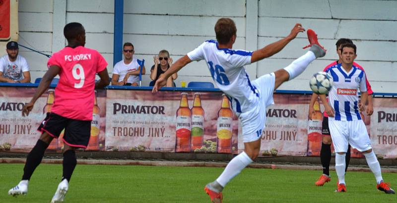 Předkolo fotbalového MOL Cupu: FK Náchod - Horky nad Jizerou 3:0.