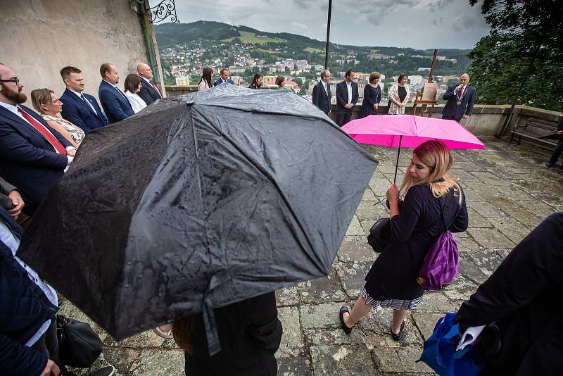 Slavnostní zahájení revitalizace zámeckého kopce v Náchodě.