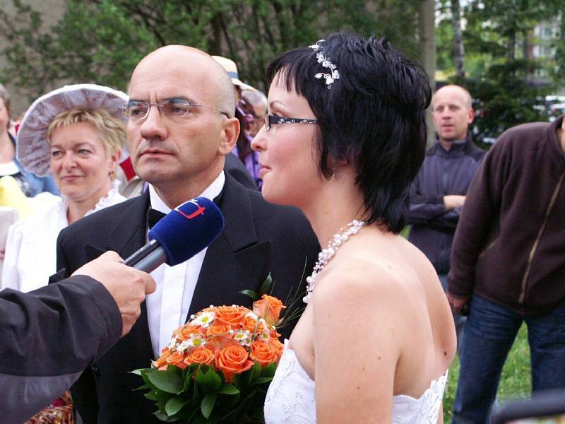 Svatba Josefa Sandtnera a Jany Stránské.