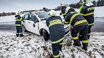 Nehoda na silnici za Krčínem ve směru na Bohuslavice nad Metují