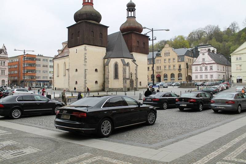 Návštěva předsedy vlády Bohuslava Sobotky v Náchodě.