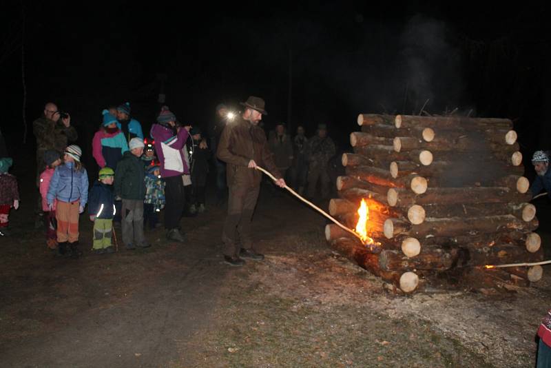 Zimní táboření na Hvězdě.