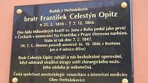 Dne 18. června 2004 byla na budově obecního úřadu v Heřmánkovicích Celestýnu Opitzovi slavnostně odhalena pamětní deska za účasti zástupců České společnosti anesteziologie, resuscitace a intenzívní medicíny, řádu Milosrdných bratří svatého Jana z Boha a o