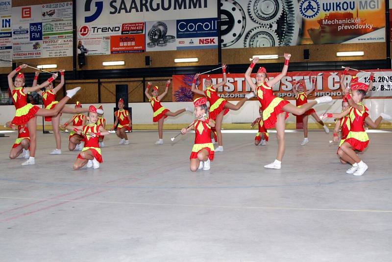 Mistrovství České Republiky v mažoretkovém sportu v hronovské Wikov aréně.