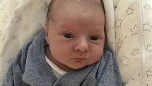 Jeremiáš Dohnal se narodil 7. února 2019 ve 14 hodin s mírami 3540 g a 48 cm v Náchodě. Radují se z něho šťastní rodiče Martina a Jakub Dohnalovi a dvouletá sestřička Maruška. Foto: archiv rodiny