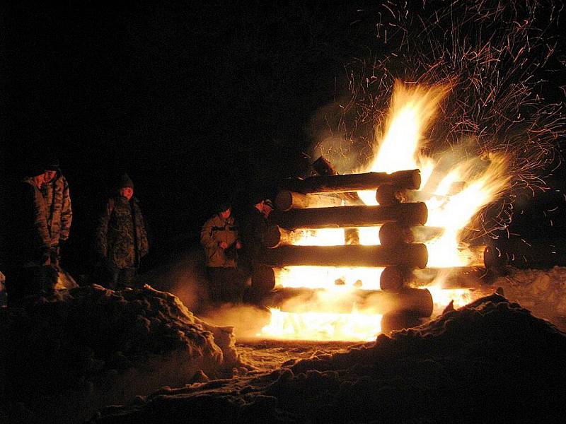 Zimní táboření na Hvězdě (2010).