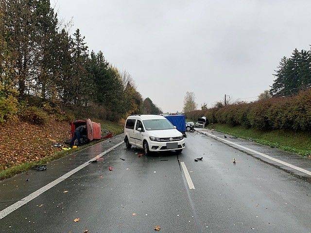 Tragická dopravní nehoda poblíž obce Semonice.
