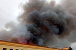 Požár v Polici nad Metují, škoda přesáhne 100 milionů.