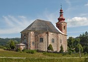 Kostel sv. Anny, obec Vižňov (1724–1727, Kilián Ignác Dientzenhofer).