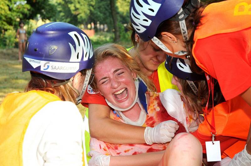 O ADRENALINOVÉ akce není na Rescue Campu nouze. Děti si ale poradí v každé situaci.