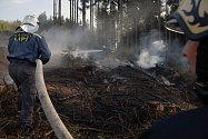 Požáry suché trávy a lesních porostů na Náchodsku