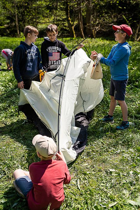 Skauti vyrazili do Maršovského údolí poměřit síly v různých  dovednostech.