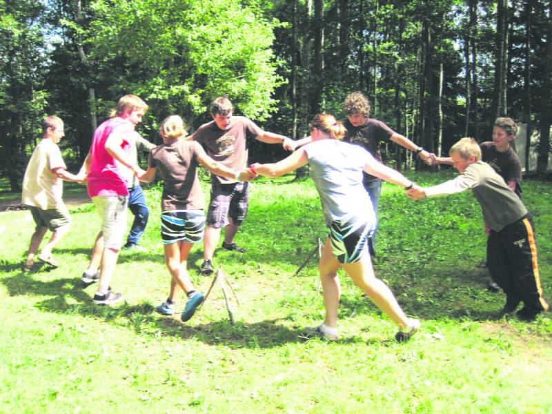 Z tábora Šlápota ve Studánce.