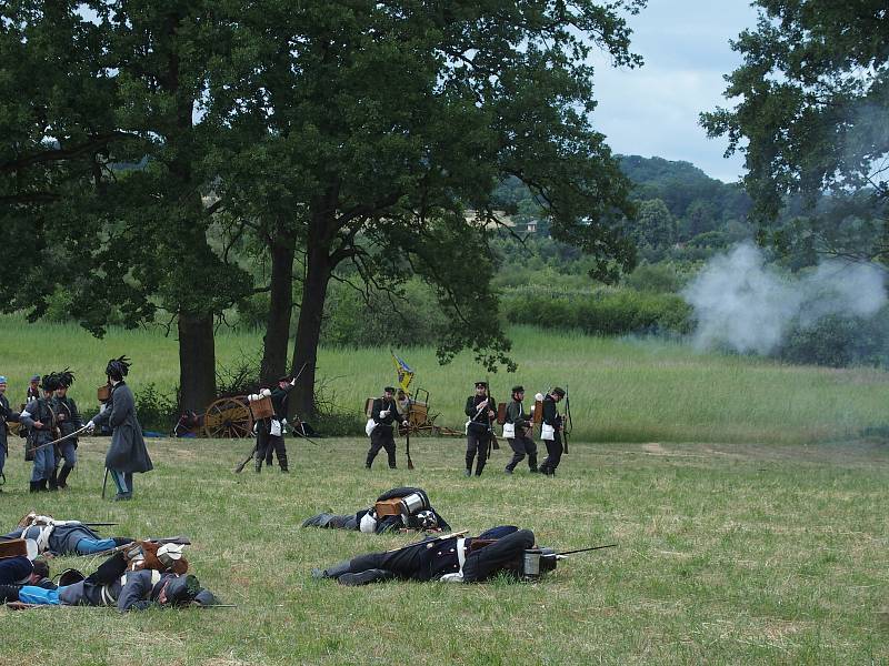 Bitevní ukázky se zúčastnilo zhruba 130 mužů v uniformách rakouské i pruské armády. Překvapení se nekonalo, opět zvítězilo Prusko.