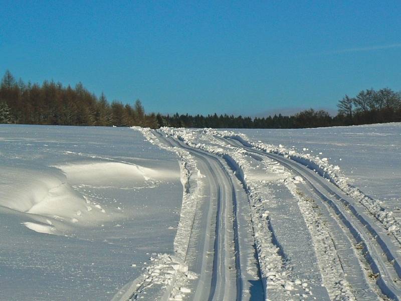 Takhle to 6. ledna vypadalo cestou na Bukovou horu.