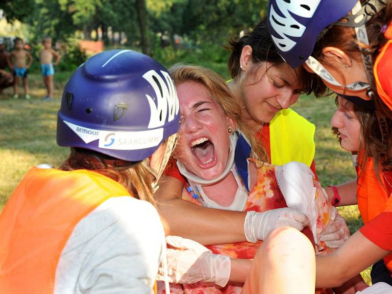 O ADRENALINOVÉ akce není na Rescue Campu nouze. Děti si ale poradí v každé situaci.