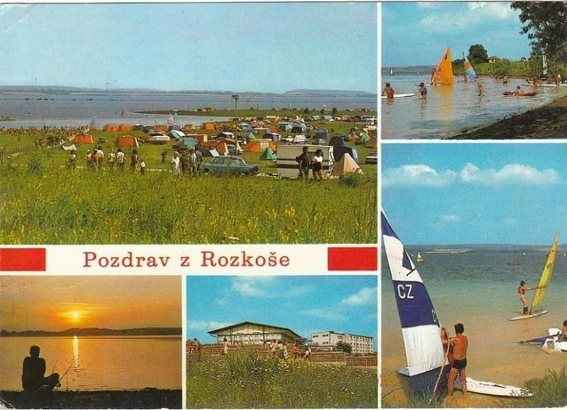 Rozkoš 1980. Dobová pohlednice.