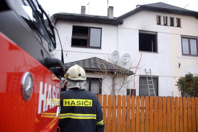 Požár rodinného domu v České Skalici.