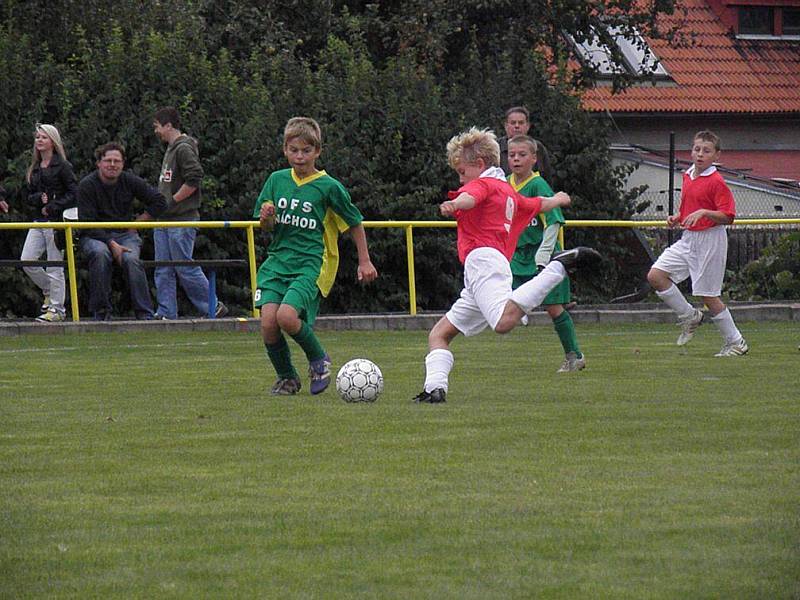 Okresní fotbalové výběry OFS U11 a OFS U12 se v České Skalici poměřily s výběry Hradce Králové.