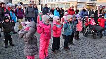 Na Masarykově náměstí v Náchodě se konala akce pro rodiny s dětmi.