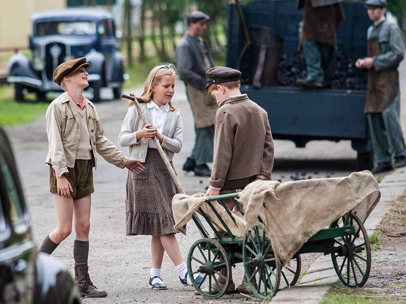 Natáčení historického filmu Odplata v Jaroměři.