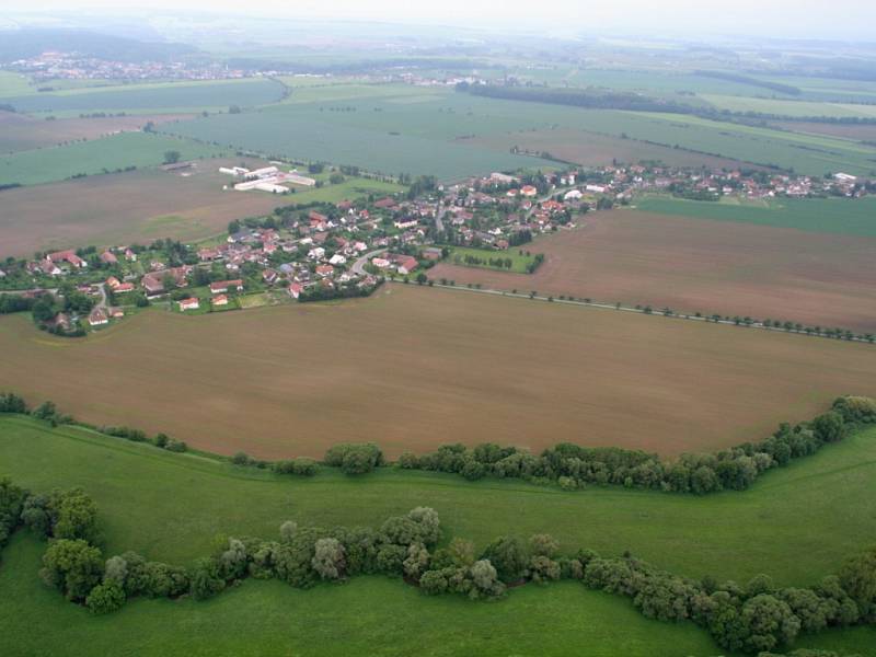 Z letu balónem nad Novým Městem nad Metují.