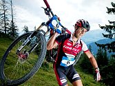 ČERVENOKOSTELECKÝ biker Michal Kaněra na letošní Outdoortrophy.