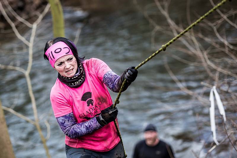 Závod Winter Gladiator race v Josefově.