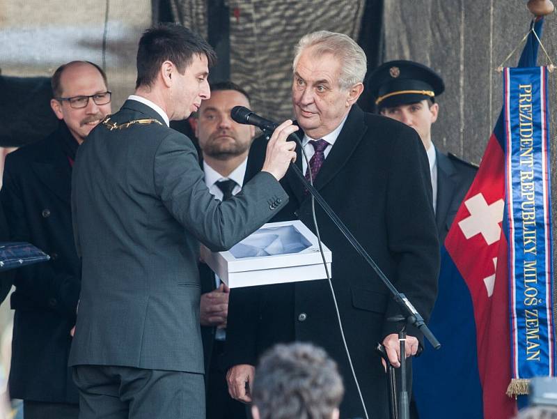 Prezident Zeman v Červeném Kostelci