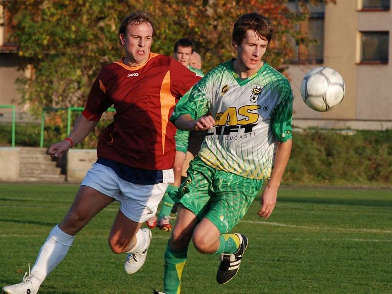 Fotbalové utkání Solnice - Opočno 1:3.