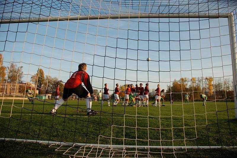 Fotbalové utkání Solnice - Opočno 1:3.