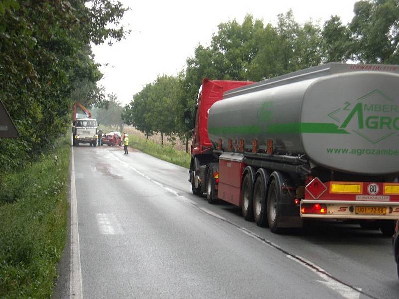 K dopravní nehodě K nehodě došlo na silnici za obcí Chábory ve směru na Dobrušku.