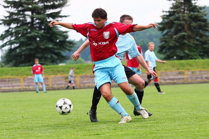 Fotbalové utkání Dobruška - Častolovice (1:2).