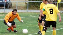 Z utkání Ohnišov – Albrechtice, které skončilo výhrou domácích 1:0. 