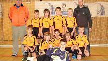 KATEGORIE U-10 (roč. nar. 2003 a ml.). Trenéři M. Hašek, L. Ludvík a T. Králíček formovali nově vzniklé mužstvo. Třech turnajů Zimní halové ligy se zúčastnilo sedmnáct hráčů z jedenácti oddílů.