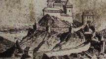 Z potštejnského hradu. Historická pohlednice