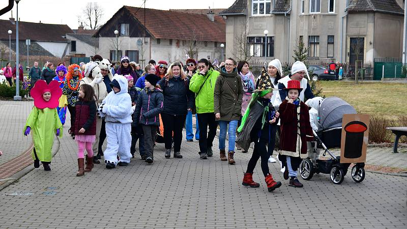 Z albrechtického masopustního průvodu.