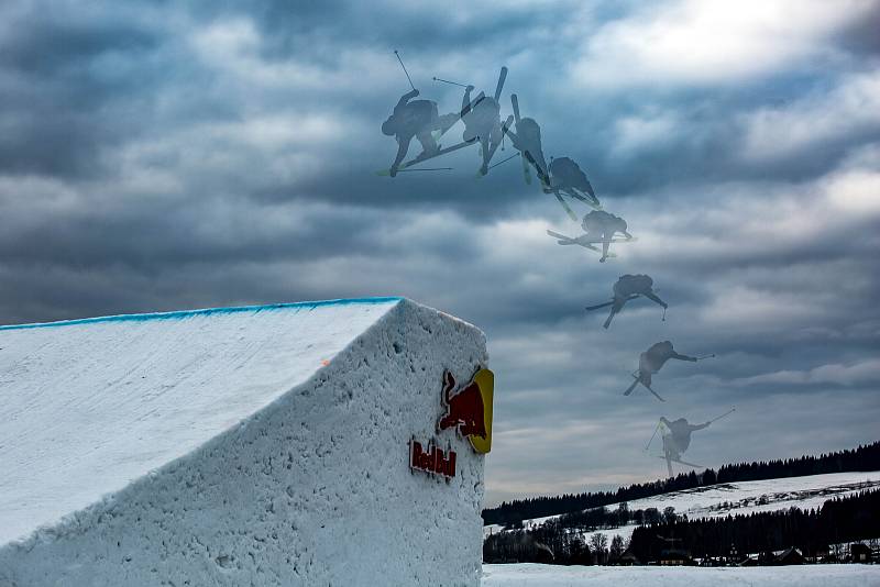 Free ski závody Soldiers 2K18 v Deštném v Orlických horách.