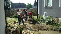 Sbory dobrovolných hasičů Roveň-Rychnov n. K. a Olešnice v O.H.  poskytly společnou pomoc  v oblasti Jesenicka, a to v obci Velká Kraš. 