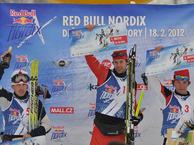 V Deštném v Orlických horách se uskutečnil třetí ročník Red Bull Nordix. Na start náročného závodu se postavilo téměř sto lyžařů