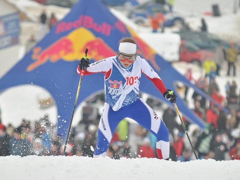 V Deštném v Orlických horách se uskutečnil třetí ročník Red Bull Nordix. Na start náročného závodu se postavilo téměř sto lyžařů