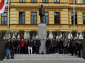 Žáci z kostelecké obchodní akademie vzpomínali na prvního československého prezidenta.