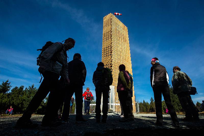 Slavnostní otevření nové rozhledny na Velké Deštné v Orlických horách.