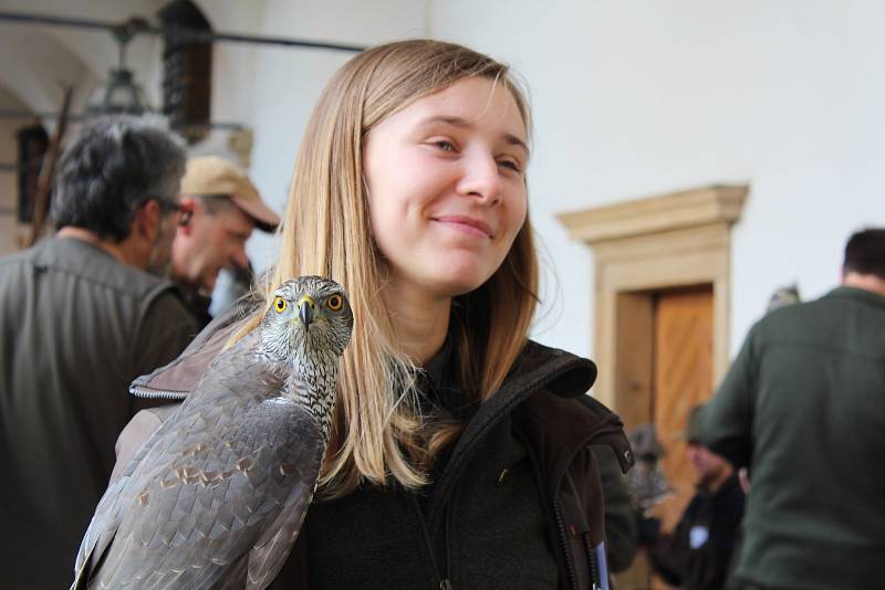 Sokolníci s dravci slavnostně zahájili setkání v Opočně.