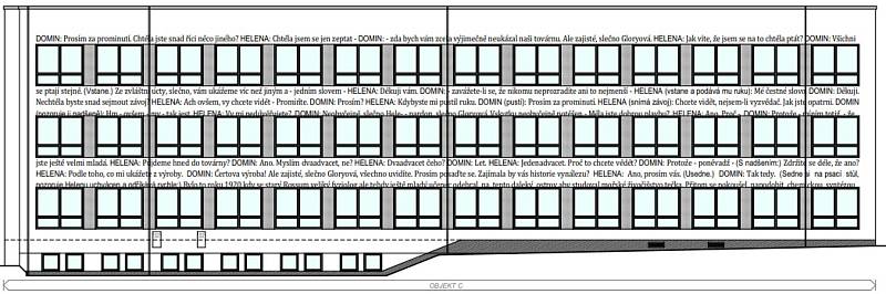 Plány na výzdobu fasády novoměstské průmyslovky.