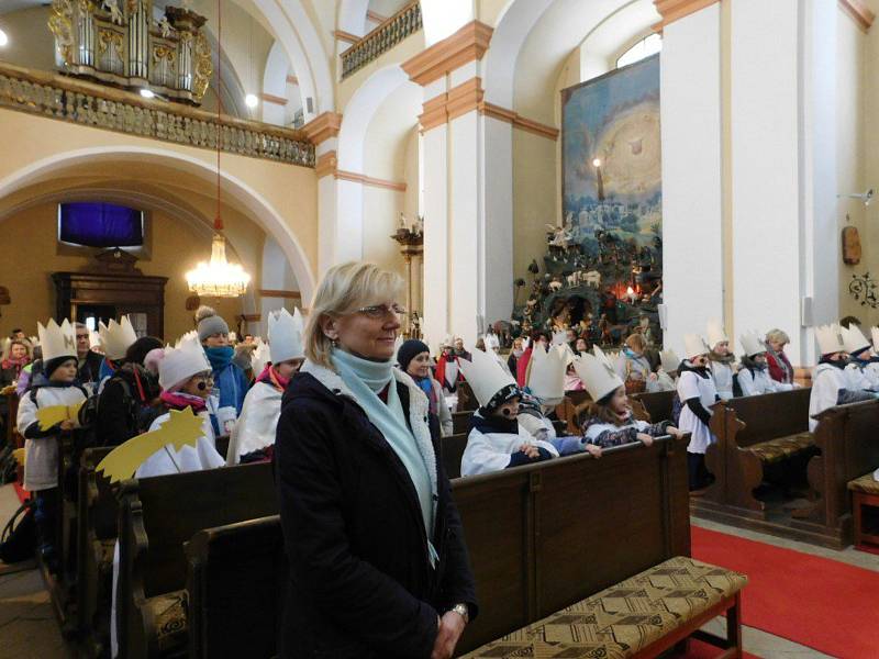 Tříkrálová sbírka v Dobrušce.