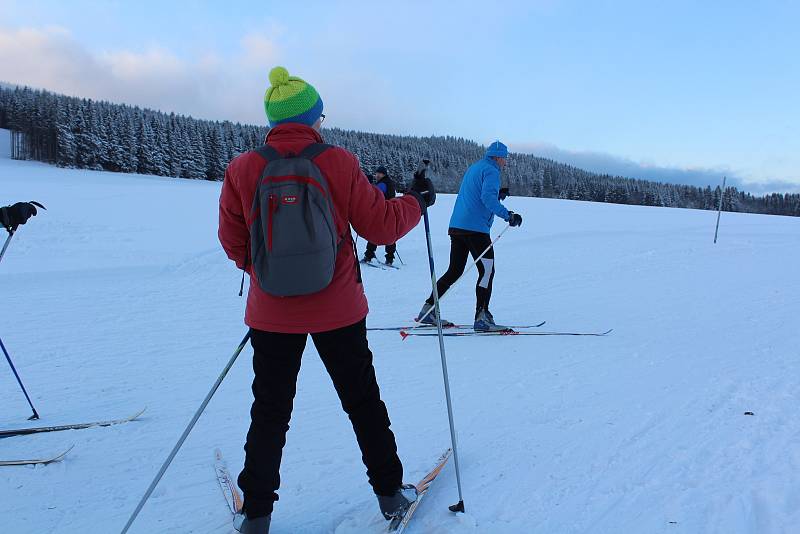 Ze Ski arény v Orlickém Záhoří.