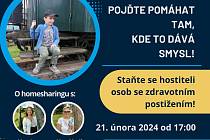 Ve středu 21. února od 17 hodin Vám Mgr. Iva Pechancová a Mgr. Marie Vrzáková vysvětlí, co je homesharing a jak funguje.