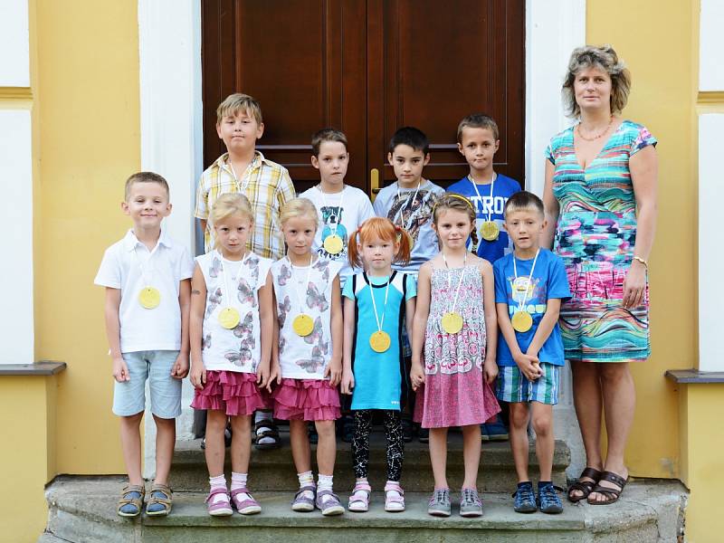 První školní den si užili také žáci v Kvasinách.